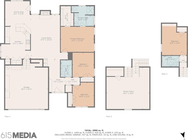 2142 Gold Valley Dr, Murfreesboro, TN 37130 - floor plan