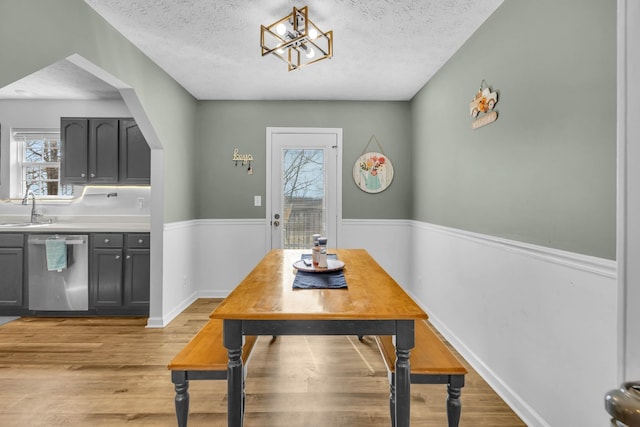 369 Talpha Dr, Dowelltown, TN 37059 - dining area with light wood finished floors, plenty of natural light, and a textured ceiling