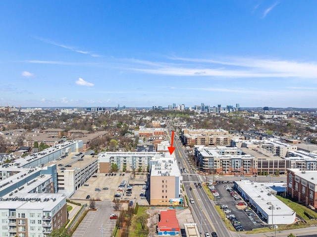 bird's eye view featuring a view of city