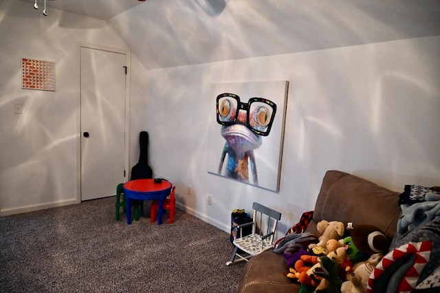4310 Memory Ln, Adams, TN 37010 - game room featuring carpet and vaulted ceiling