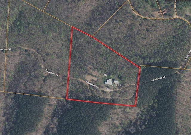 190 Summerhill Rd, Linden, TN 37096 - map / location with property boundaries highlighted