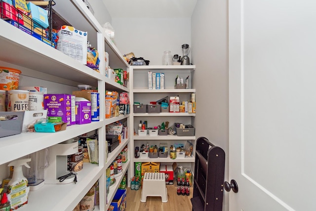 view of storage area