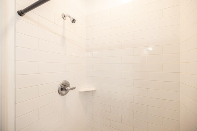 room details featuring tiled shower