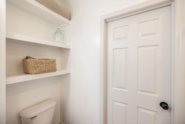 interior space featuring toilet