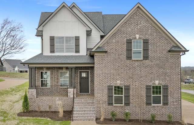 1111 Joe Martin Ln, Lebanon, TN 37087 - view of front of home featuring brick siding, roof with shingles, and board and batten siding