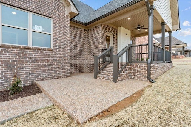 1111 Joe Martin Ln, Lebanon, TN 37087 - view of patio featuring a ceiling fan