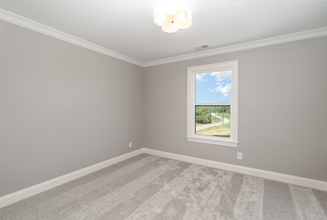 1117 Joe Martin Ln, Lebanon, TN 37087 - unfurnished room with baseboards, visible vents, ornamental molding, and light colored carpet