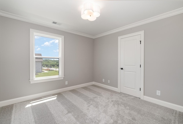 1117 Joe Martin Ln, Lebanon, TN 37087 - unfurnished room with carpet flooring, baseboards, visible vents, and ornamental molding