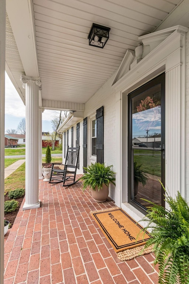 8803 Horton Hwy, College Grove, TN 37046 - view of patio / terrace with covered porch