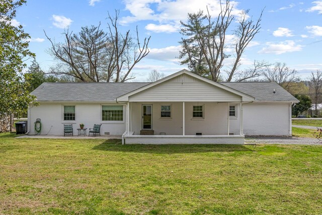 8803 Horton Hwy, College Grove, TN 37046 - rear view of property with a yard, a patio, and a shingled roof