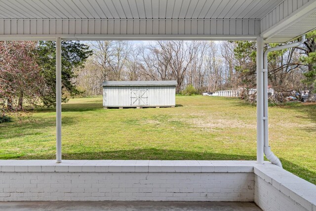 8803 Horton Hwy, College Grove, TN 37046 - view of yard featuring an outdoor structure and a storage shed
