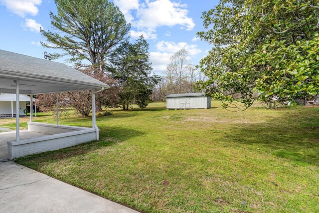 8803 Horton Hwy, College Grove, TN 37046 - view of yard with a storage shed and an outdoor structure