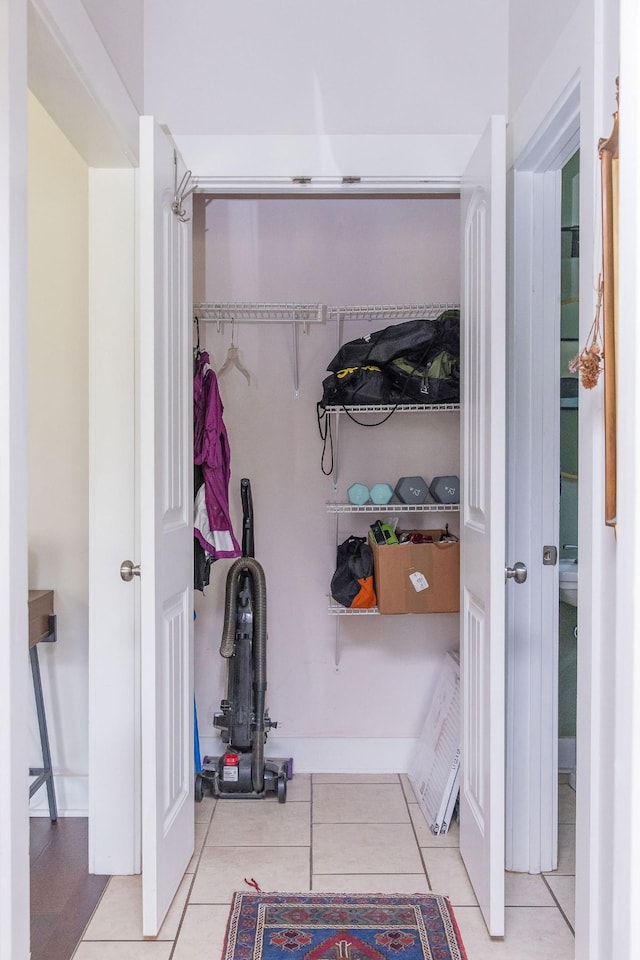 view of closet