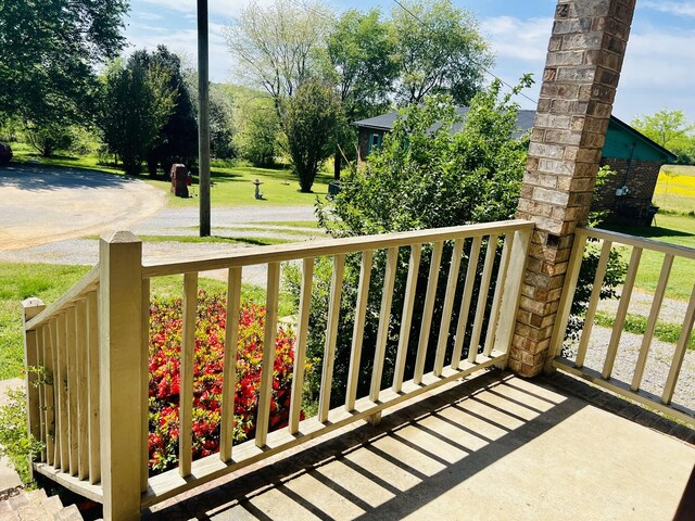 balcony with covered porch