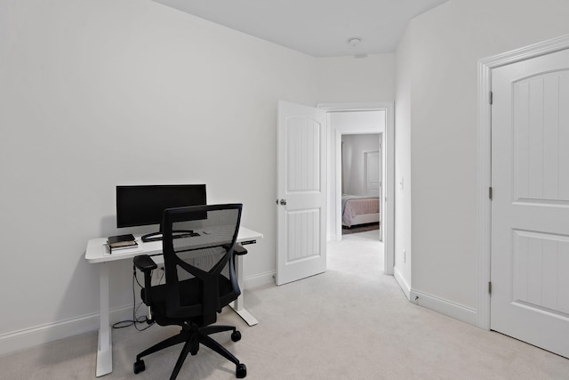 131 Benjamin Ln, Hendersonville, TN 37075 - office with baseboards and light carpet