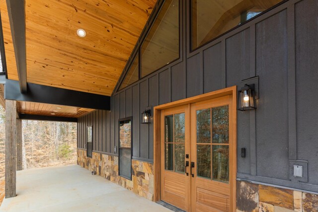 view of horse barn
