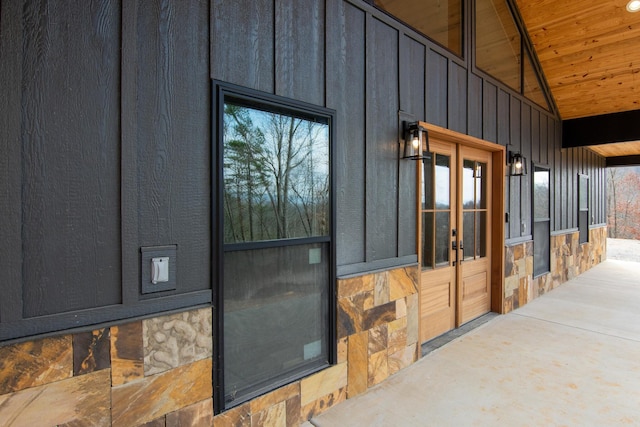 view of horse barn