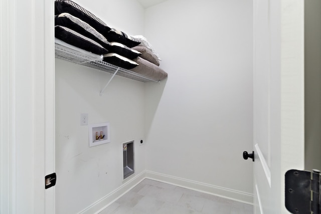 3722 Apies St, Murfreesboro, TN 37129 - laundry area featuring electric dryer hookup, baseboards, laundry area, and washer hookup