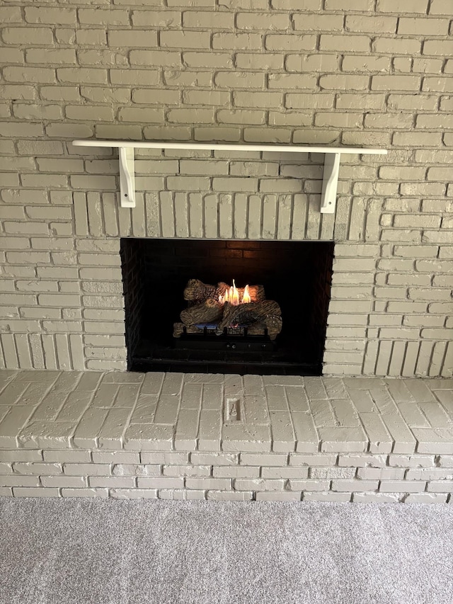 1669 Fellowship Rd, Mount Juliet, TN 37122 - room details with a brick fireplace