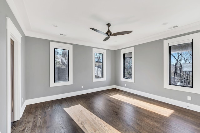 3503 Elkins Ave, Nashville, TN 37209 - unfurnished room with a healthy amount of sunlight, baseboards, and visible vents