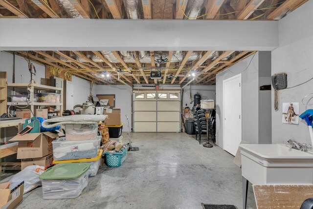 321 Clinchfield Dr, Monterey, TN 38574 - garage with a sink