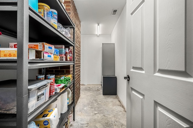 storage area featuring visible vents