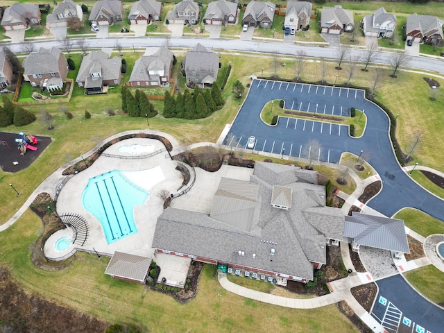 bird's eye view featuring a residential view