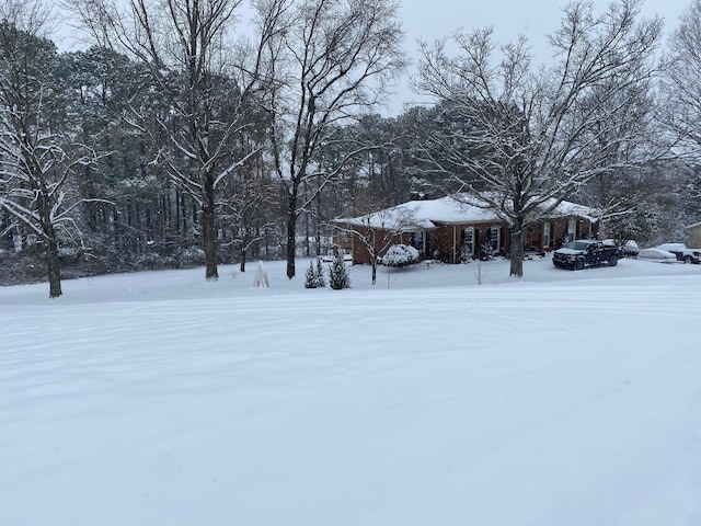 2219 Castlewood Dr, Franklin, TN 37064 - view of yard layered in snow