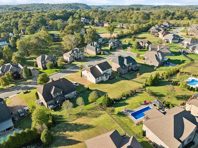bird's eye view featuring a residential view