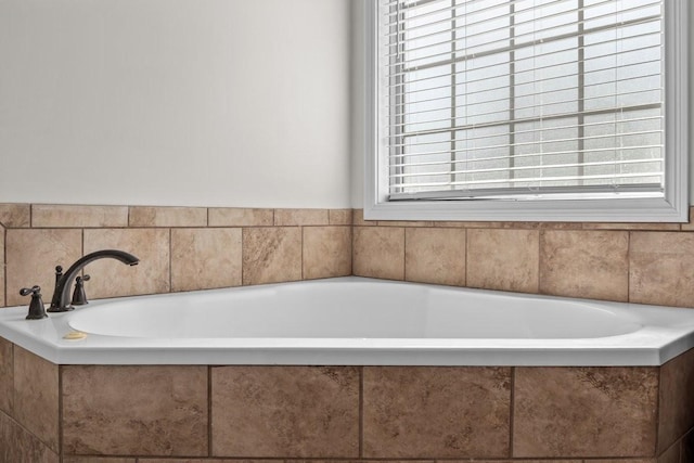 full bath featuring a garden tub