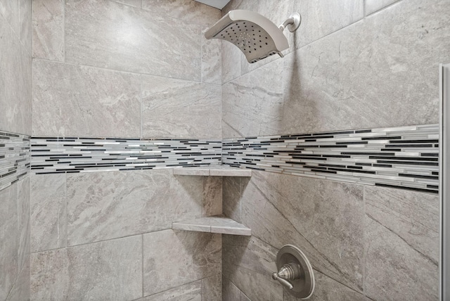 room details featuring tiled shower