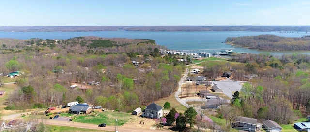 1100 Cypress Rd, Buchanan, TN 38222 - birds eye view of property featuring a water view