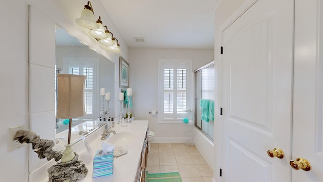 1100 Cypress Rd, Buchanan, TN 38222 - bathroom with visible vents, vanity, a wealth of natural light, and toilet
