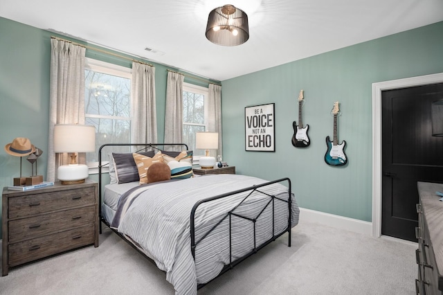 7247 Murrel Dr, Franklin, TN 37064 - bedroom featuring light colored carpet, baseboards, and visible vents