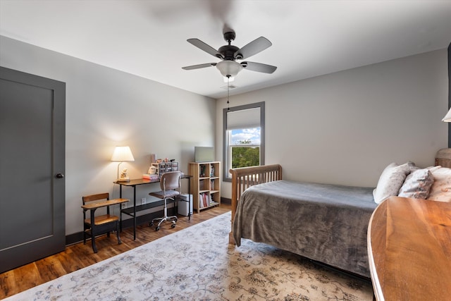 3181 Old Lebanon Dirt Rd, Mount Juliet, TN 37122 - bedroom with wood finished floors and ceiling fan