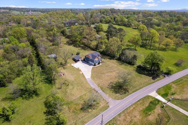 3181 Old Lebanon Dirt Rd, Mount Juliet, TN 37122 - birds eye view of property with a forest view