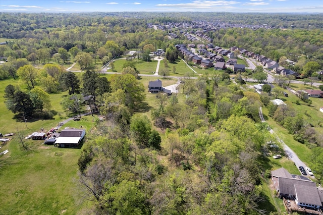 3181 Old Lebanon Dirt Rd, Mount Juliet, TN 37122 - birds eye view of property with a forest view and a residential view
