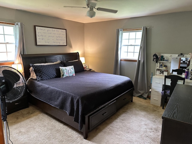 12748 Fruit Hill Red Bridge Rd, Crofton, KY 42217 - bedroom with a ceiling fan and light carpet