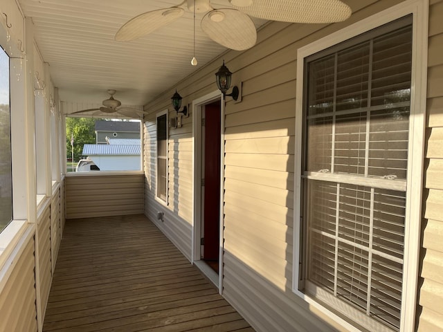 1473 Chapmansboro Rd, Chapmansboro, TN 37035 - exterior space featuring a porch and a ceiling fan