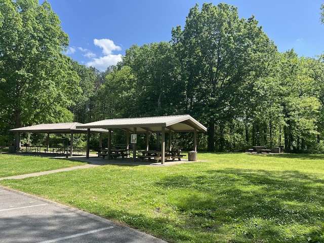 1473 Chapmansboro Rd, Chapmansboro, TN 37035 - view of community with a yard, a gazebo, and a view of trees