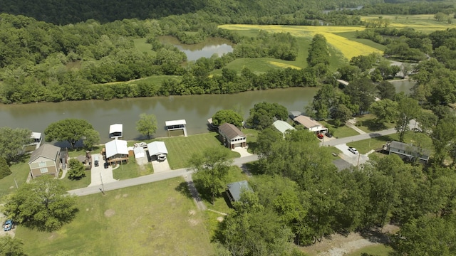 1473 Chapmansboro Rd, Chapmansboro, TN 37035 - drone / aerial view with a forest view and a water view