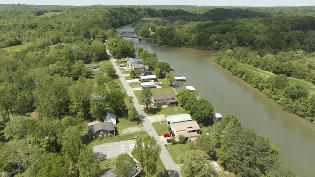 1473 Chapmansboro Rd, Chapmansboro, TN 37035 - bird's eye view featuring a water view and a view of trees
