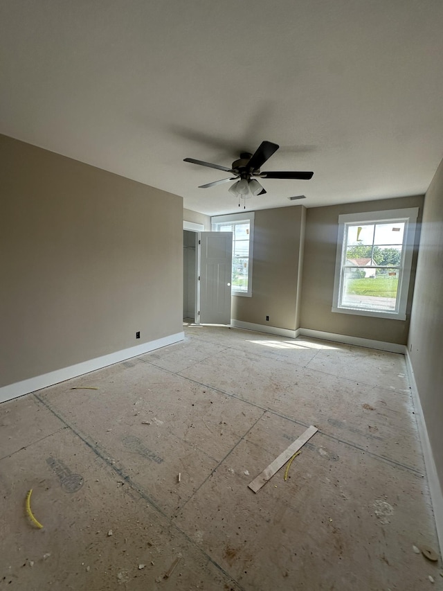 0 Hugh Hunter Rd, Oak Grove, KY 42262 - spare room with baseboards and ceiling fan