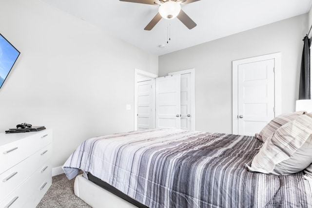309 Cedar Ct, Clarksville, TN 37042 - carpeted bedroom with a ceiling fan