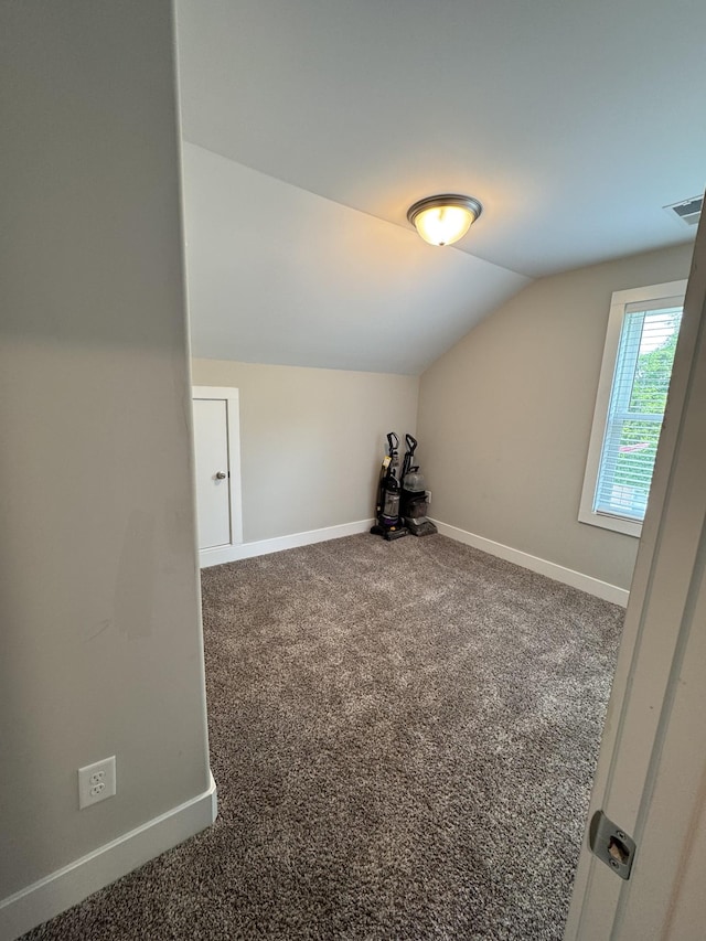 309 Cedar Ct, Clarksville, TN 37042 - bonus room featuring lofted ceiling, baseboards, and carpet flooring