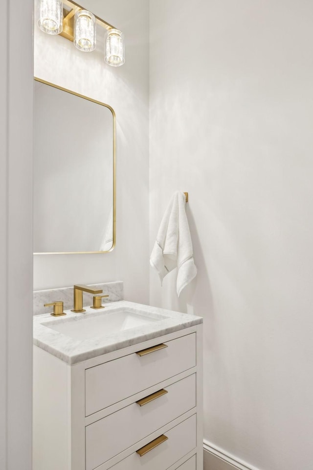 bathroom featuring vanity