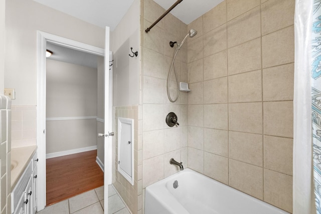 13391 Fruit Hill Red Bridge Rd, Crofton, KY 42217 - full bath with vanity, tile patterned floors, and shower / bath combo
