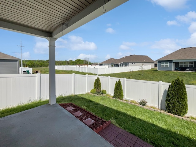7007 Berkswell Dr, Lebanon, TN 37087 - view of yard with a residential view, a patio area, and a fenced backyard