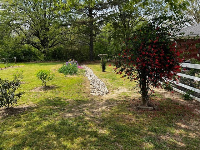 60 Sam Johnson Ln, Scotts Hill, TN 38374 - view of yard featuring fence