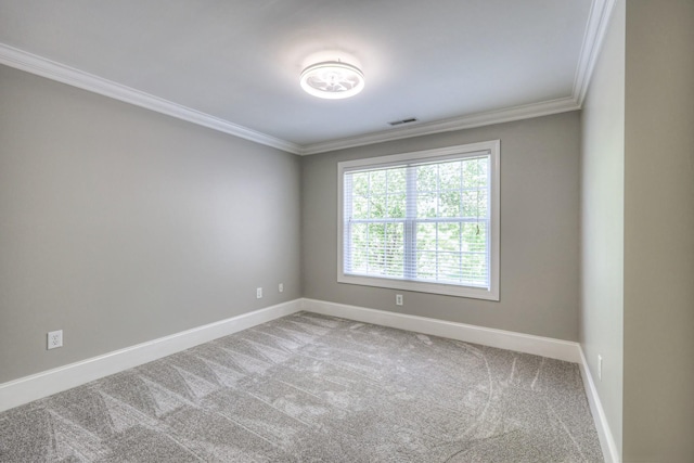 1178 Mccoury Ln, Spring Hill, TN 37174 - carpeted spare room featuring crown molding, baseboards, and visible vents